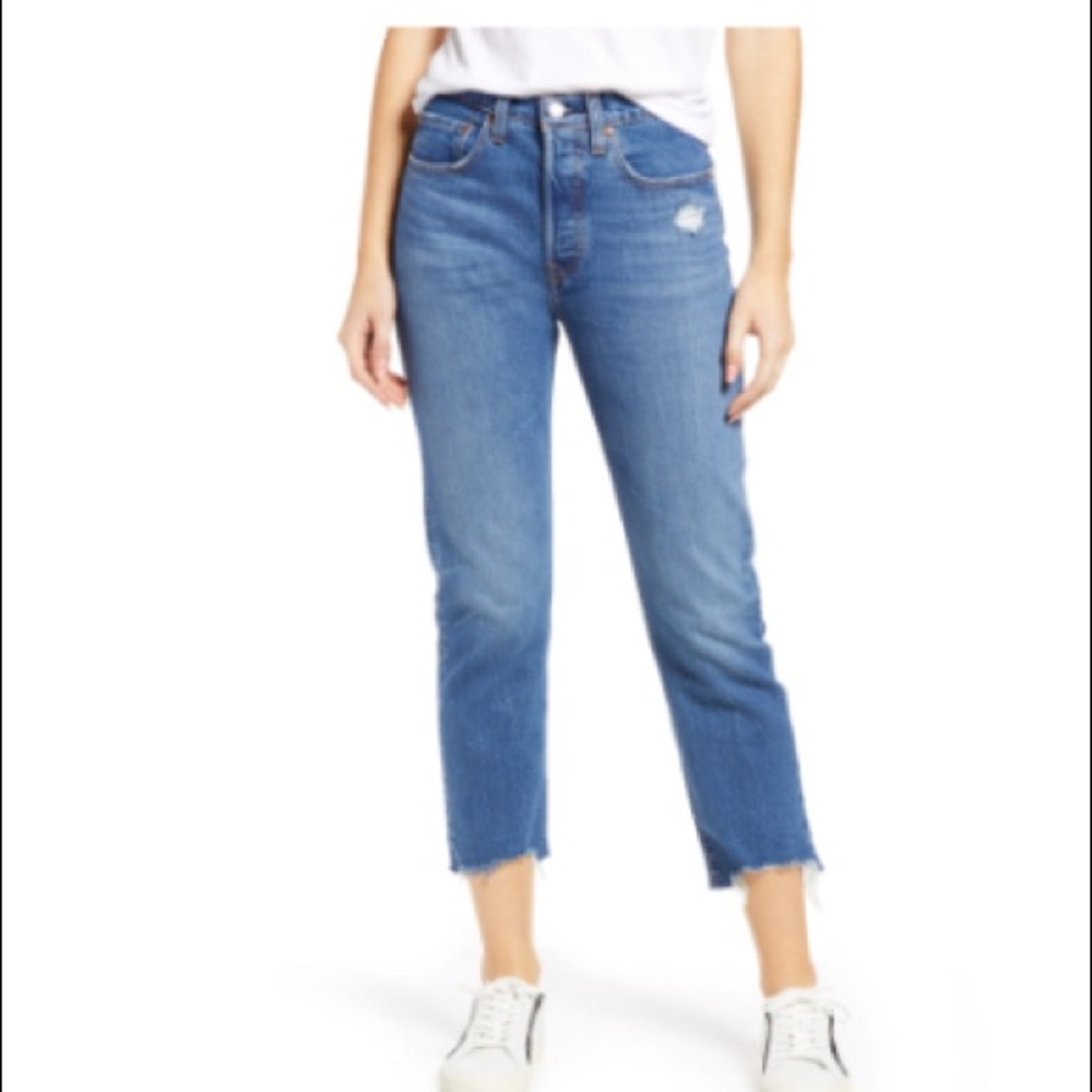 Levi’s® Wedgie High Waist Crop Straight Leg Jeans